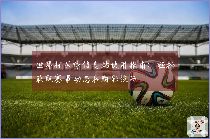 世界杯买球信息站使用指南：轻松获取赛事动态和购彩技巧